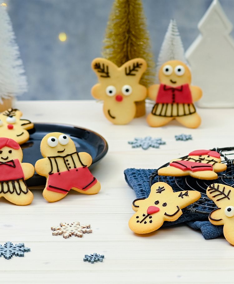 Biscotti di Natale di pasta frolla decorati