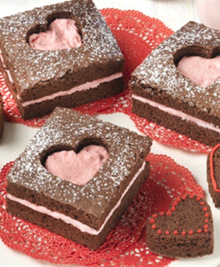 Brownies de San Valentín