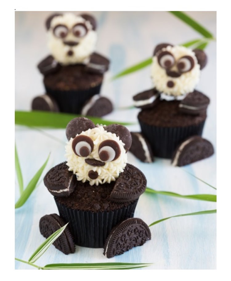 Pandabeer cupcakes