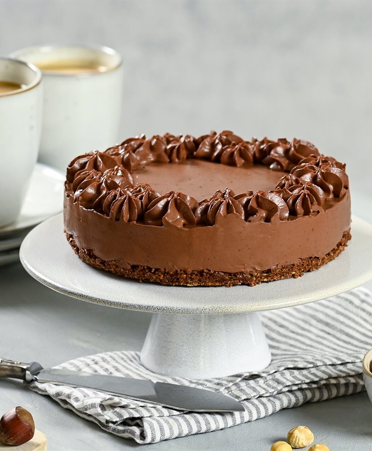 Vegan Chocolate Mousse Birthday Cake