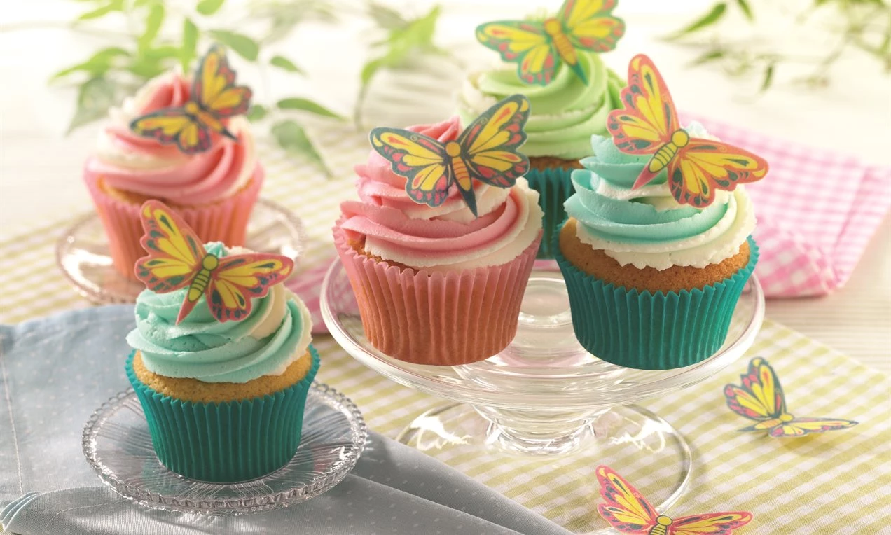 Butterfly Swirl Cupcakes