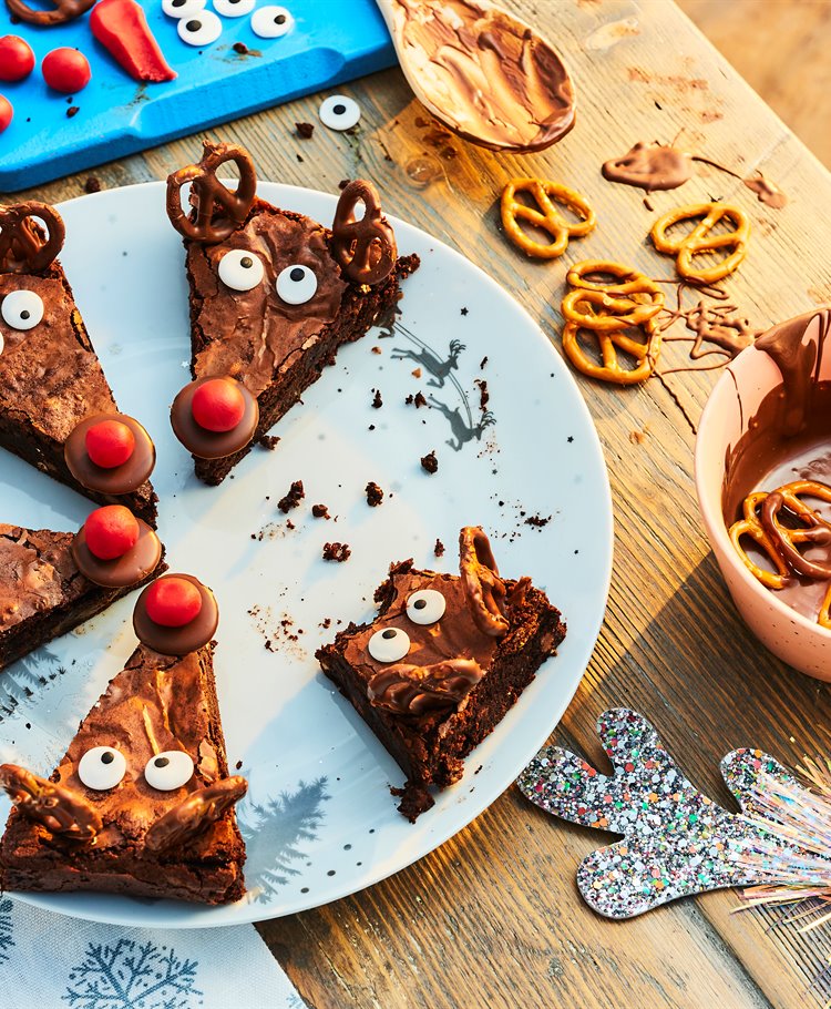 Reindeer Brownies Recipe Dr. Oetker