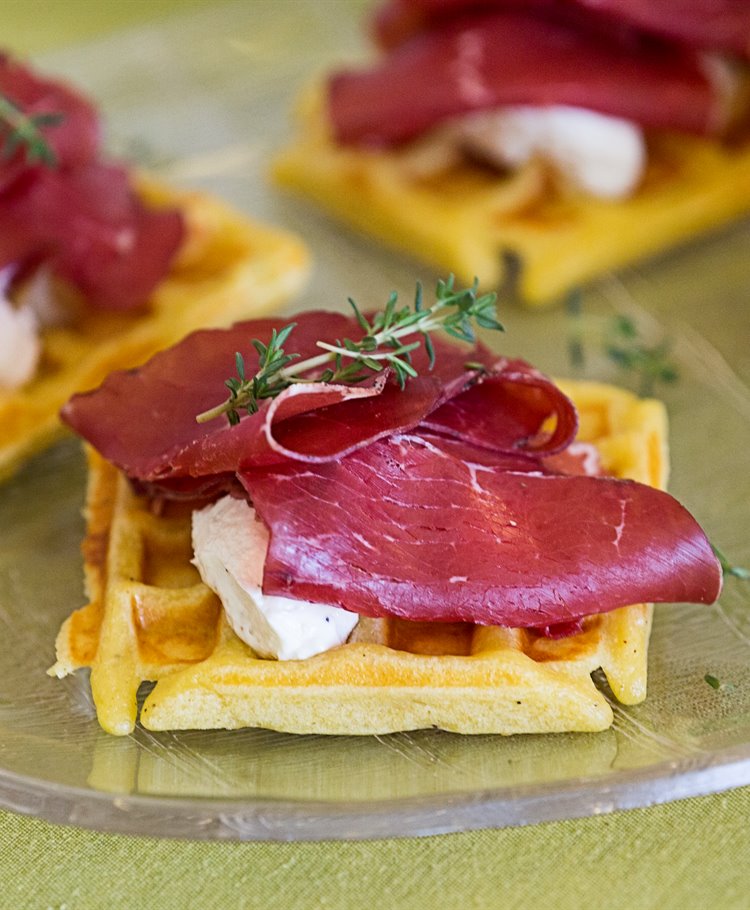 Waffles salati