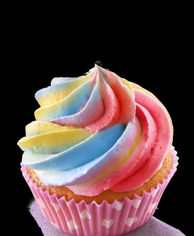 Regenboog Cupcake