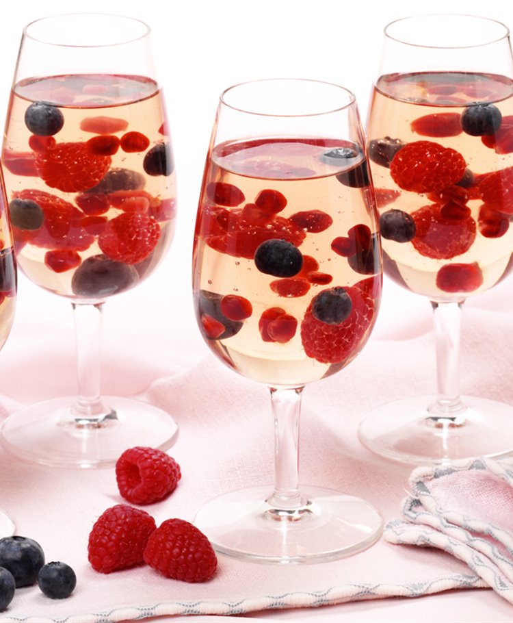 Jewelled Rosé Wine Jellies Recipe Dr. Oetker