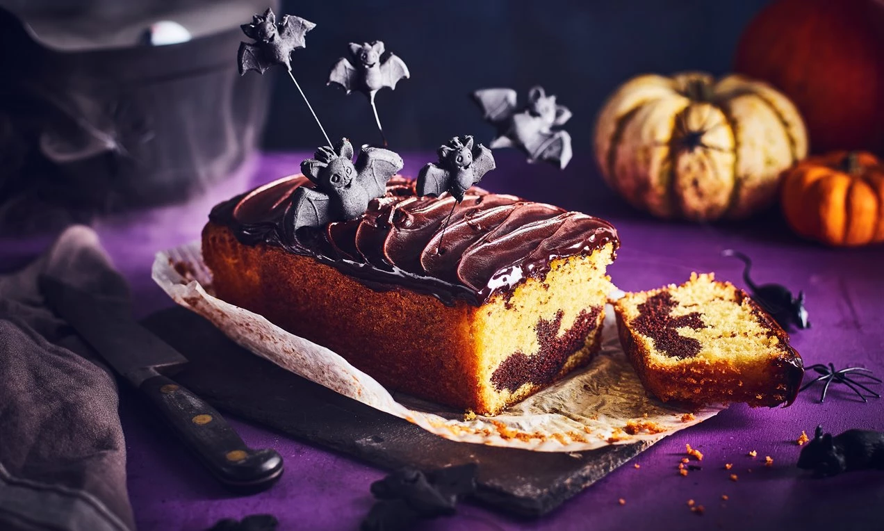 Halloween Bat Loaf Cake Recipe