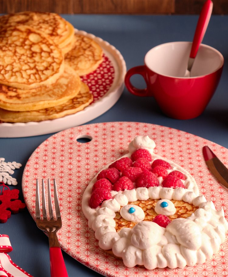 Easy Pancakes Babbo Natale