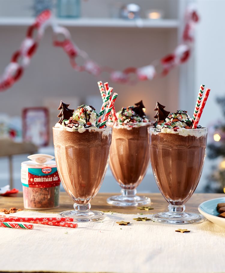 Christmas Chocolate Orange Milkshake Recipe Dr. Oetker