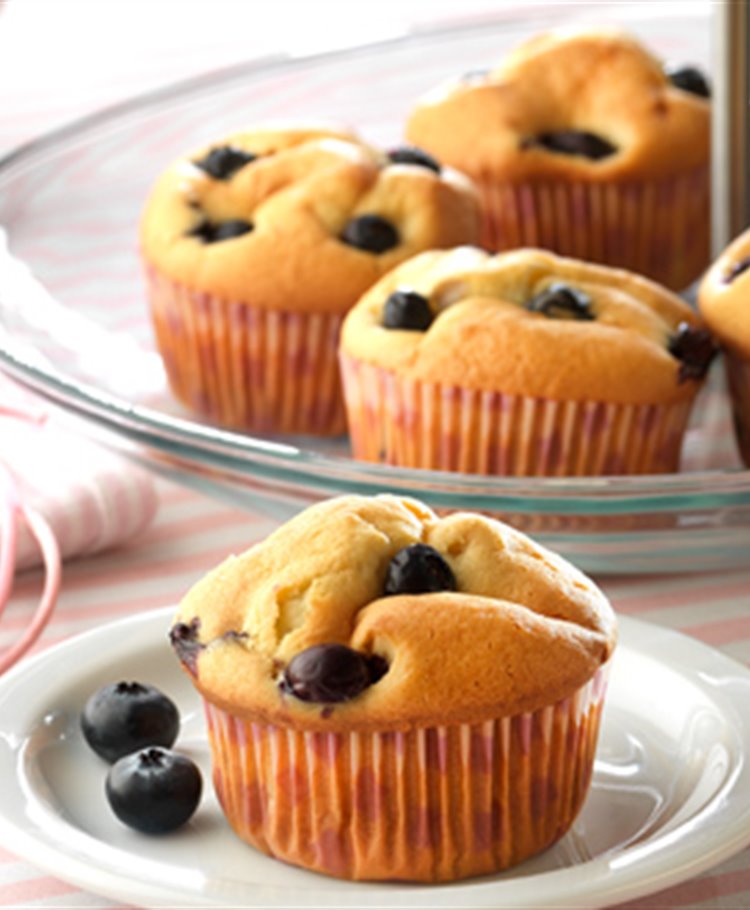 Muffins con arándanos