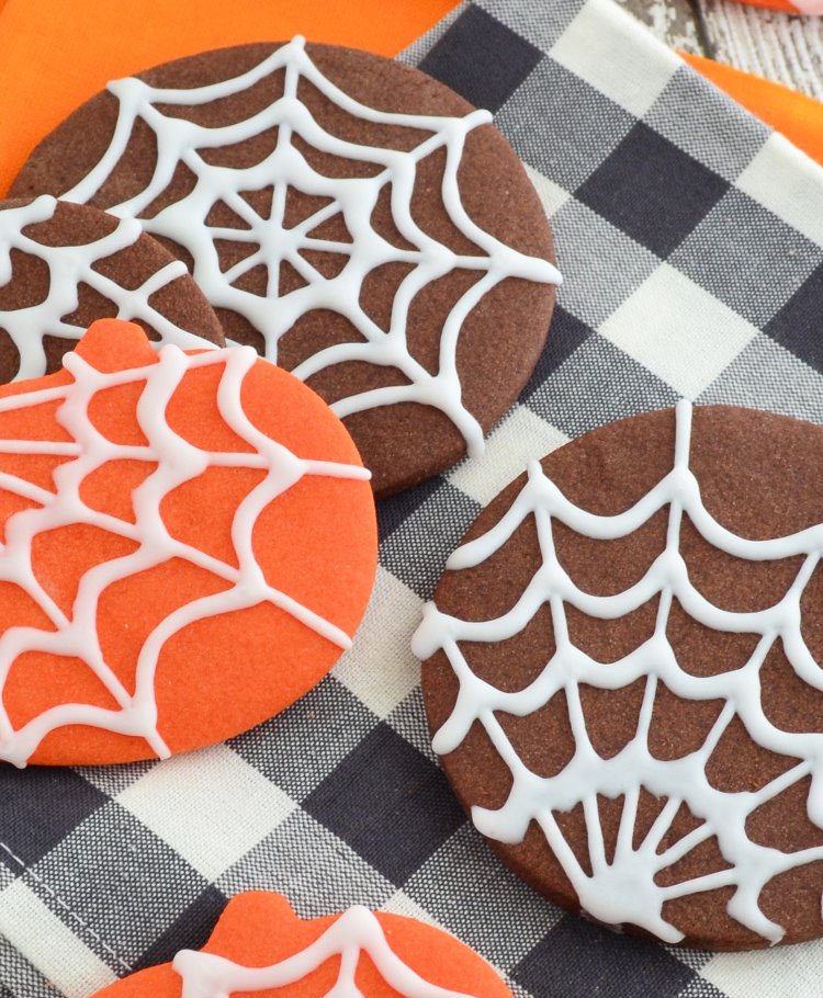 Halloween Spinnenweb koekjes