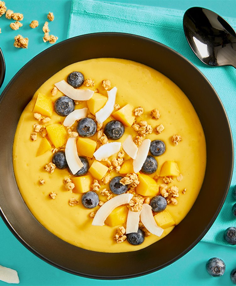 Mango-ananas smoothie bowl