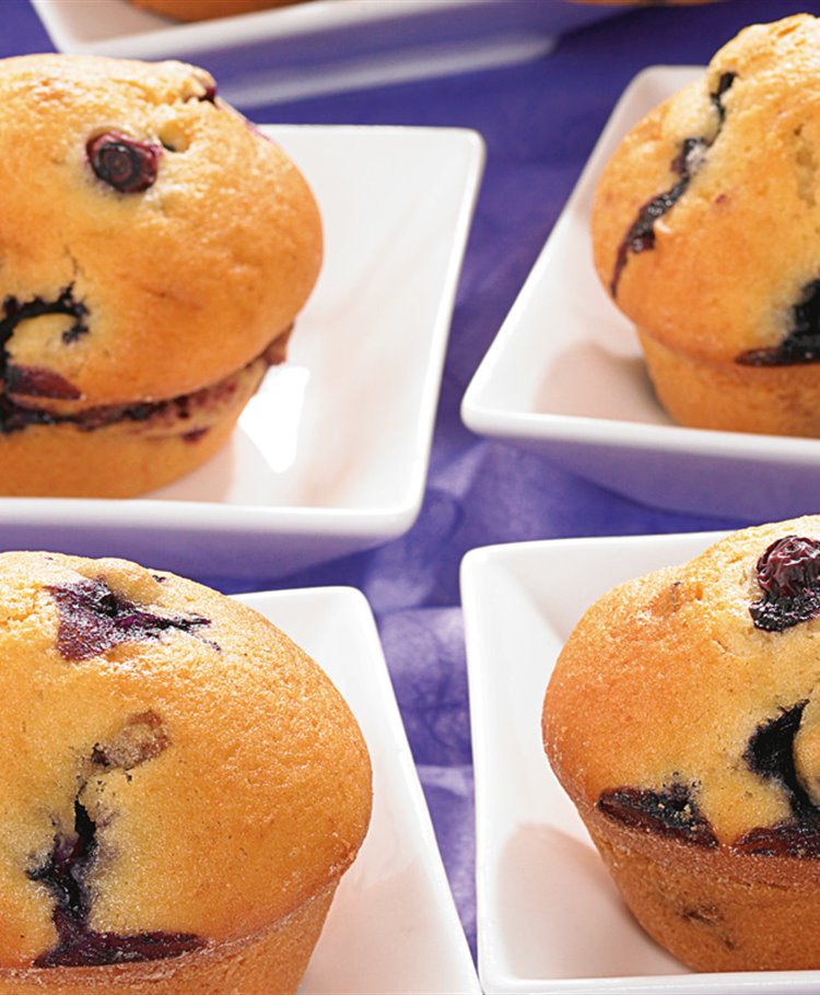 Blåbærmuffins uten gluten og laktose