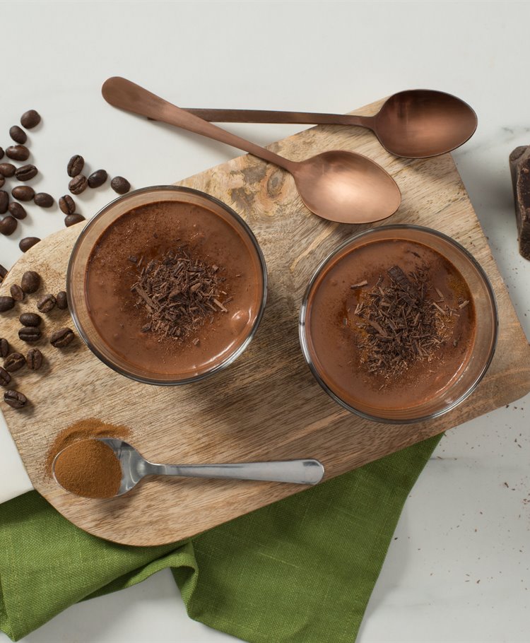 Dessert crémeux au chocolat et à l’espresso