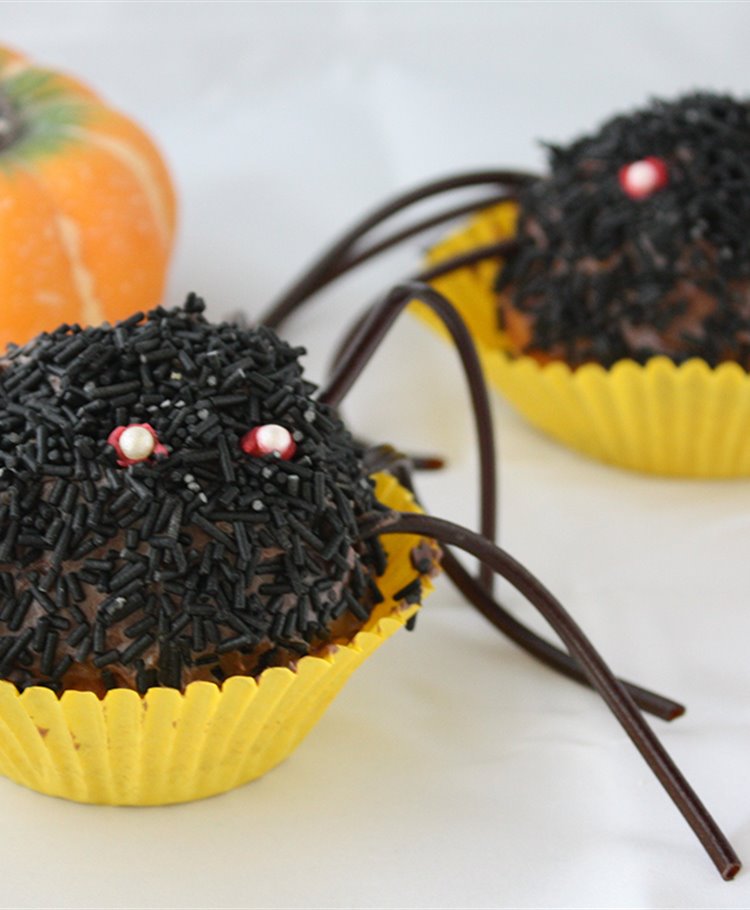 Edderkoppe-cupcakes