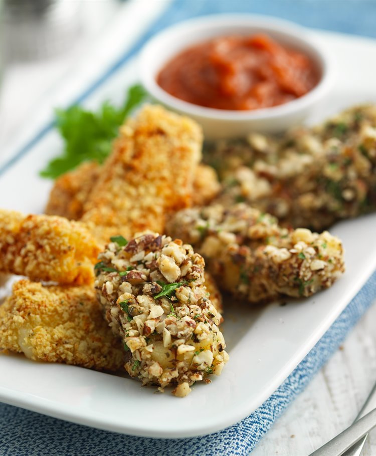 Gluten Free Mozzarella Sticks with a Tomato Dip Recipe Dr. Oetker