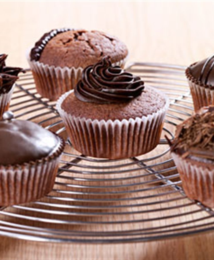 Cupcakes met pure chocolade