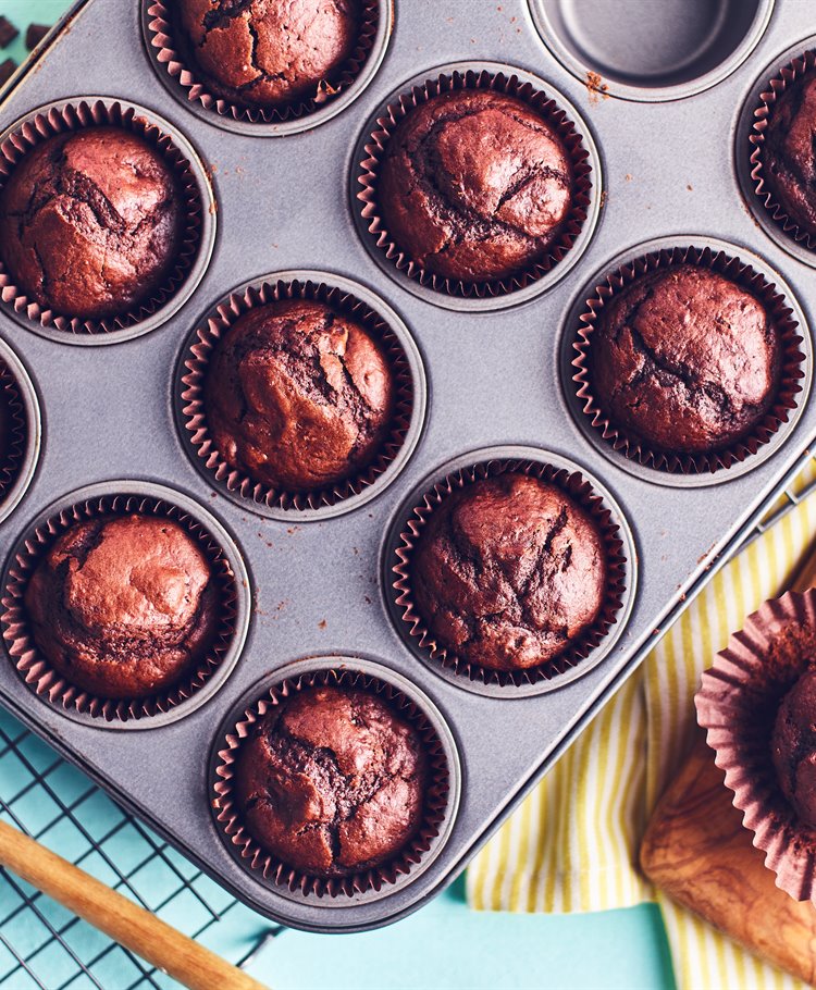 Dark Chocolate Chunk Muffins Recipe Dr. Oetker