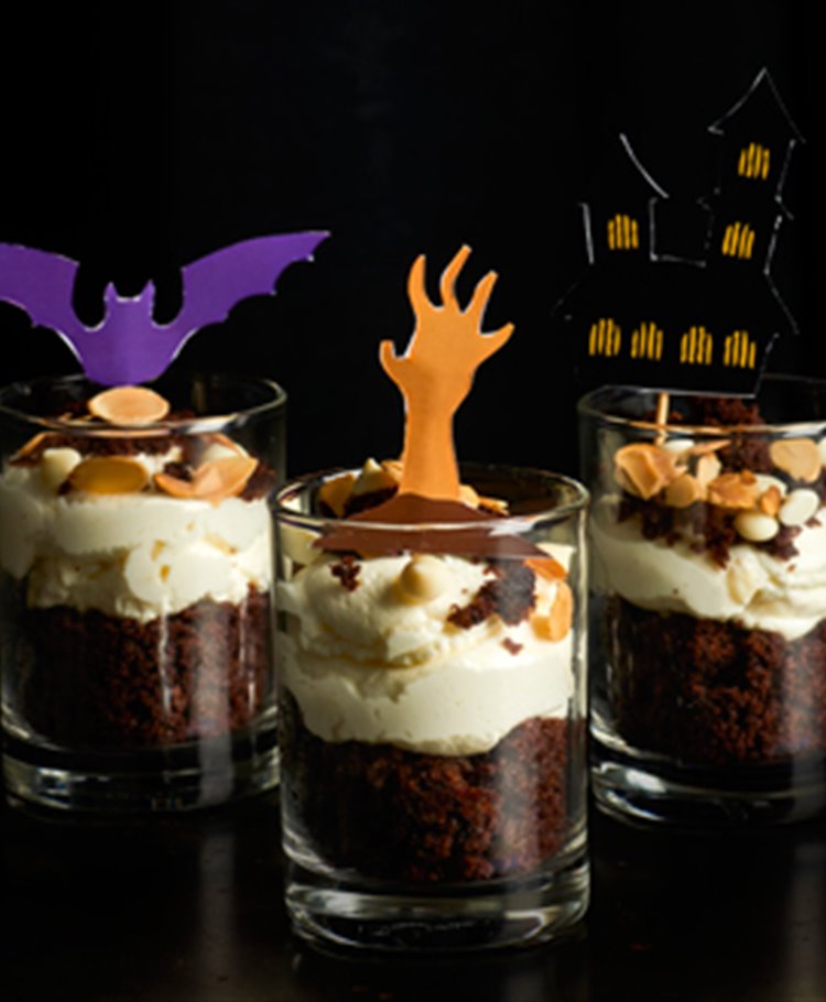 Vasitos de tarta de chocolate