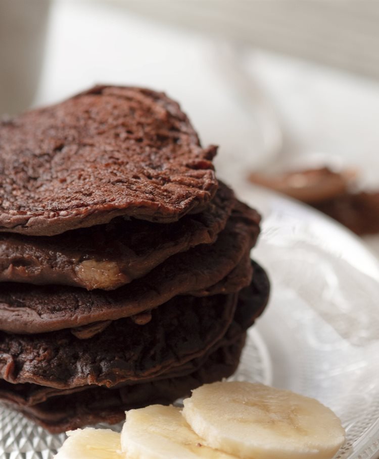 Pancakes proteici al cacao (contengono albume)