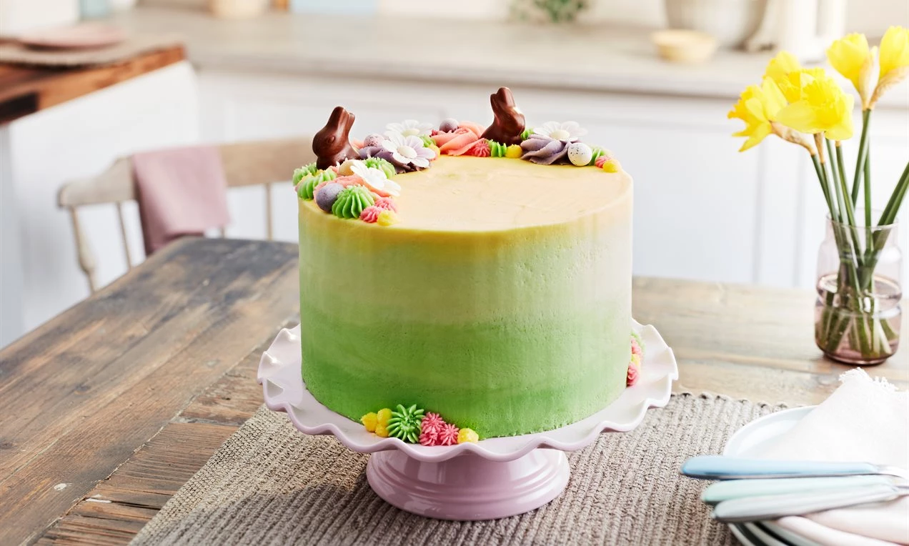 Easter White Chocolate and Pistachio Cake