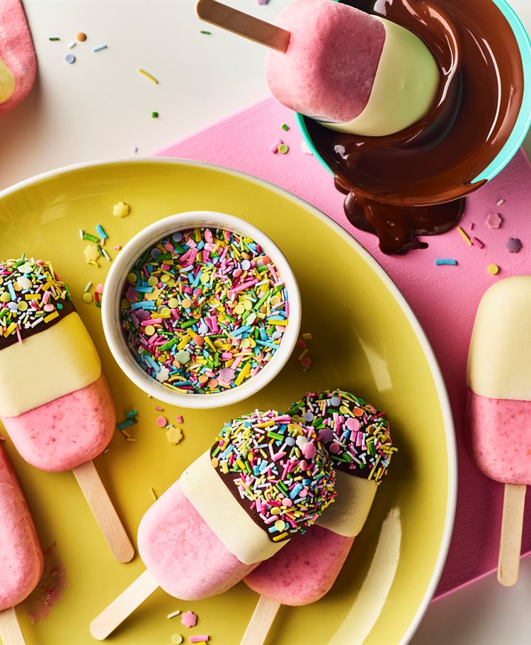 Berry and Chocolate Ice Lollies Recipe Dr. Oetker