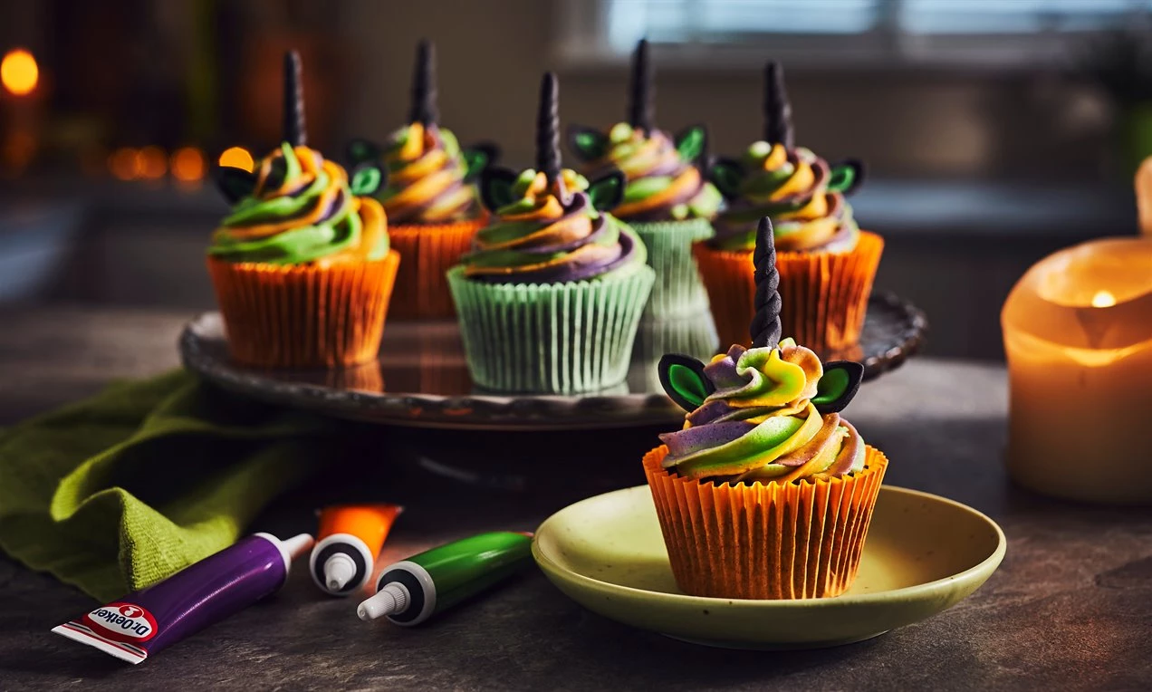 Halloween Unicorn Chocolate Cupcakes Recipe