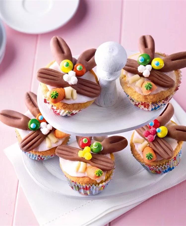 Petits gâteaux au chocolat en forme de lapins