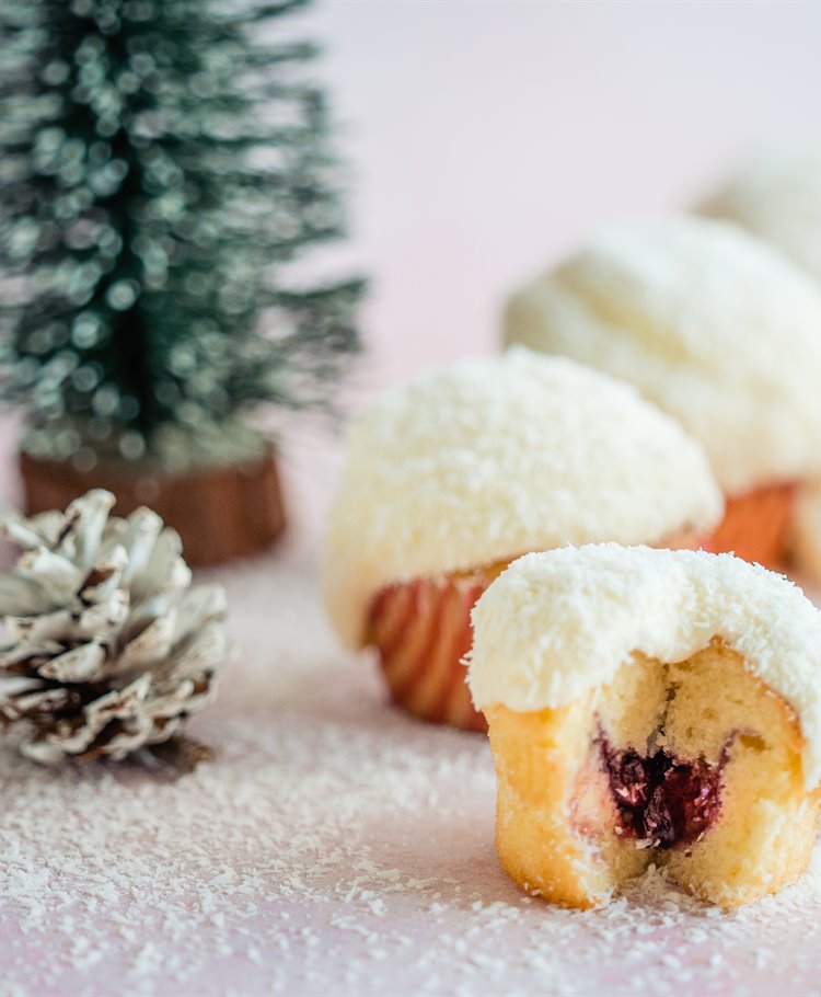 Sneeuwbal cupcakes
