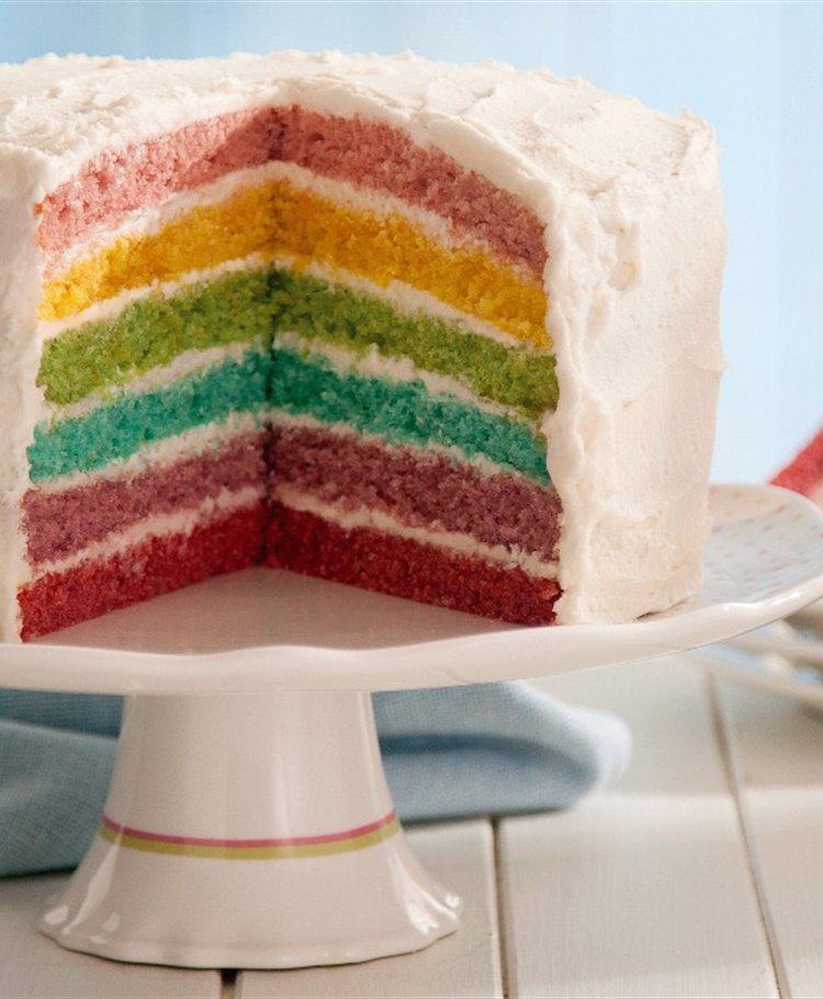 Rainbow Layer Cake Recipe | Dr. Oetker