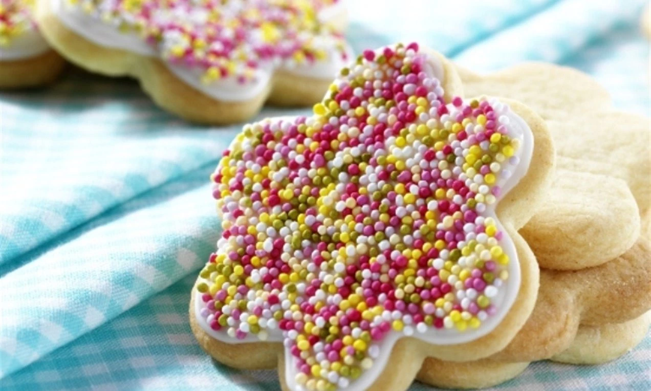 Rainbow Flower Cookies
