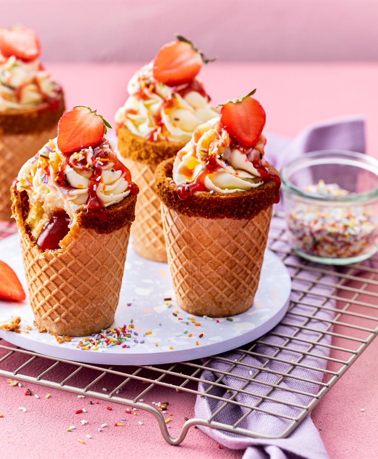 Cupcake dans son cornet de glace