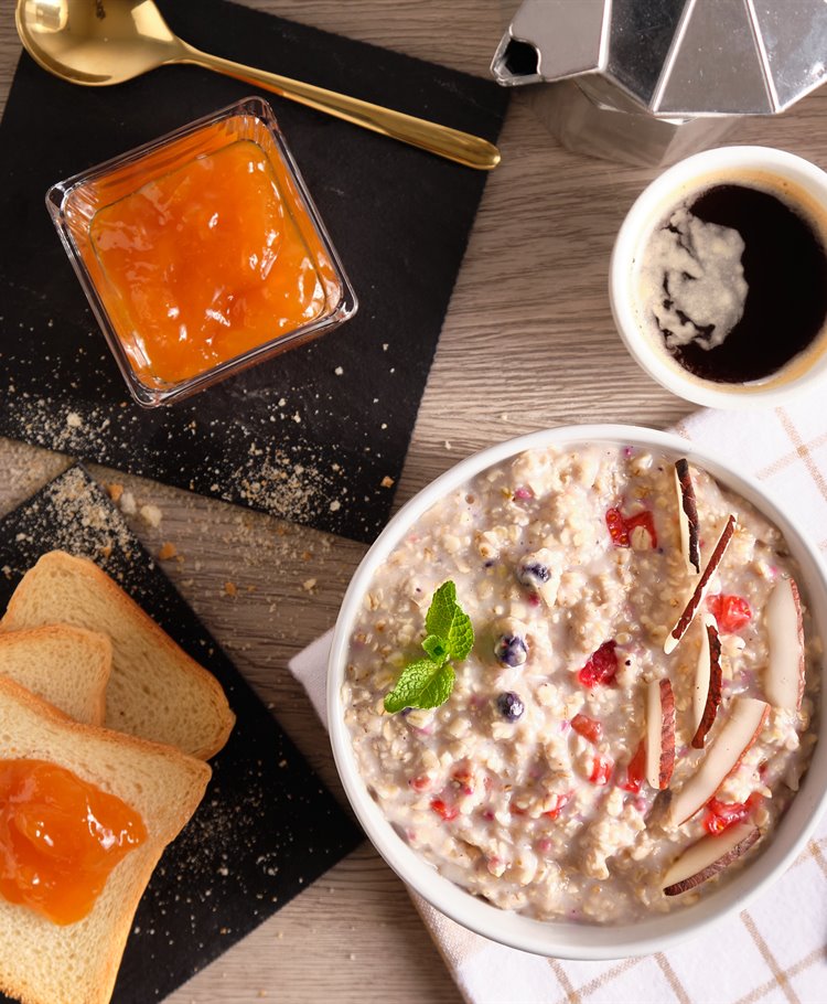 Porridge al cocco e menta