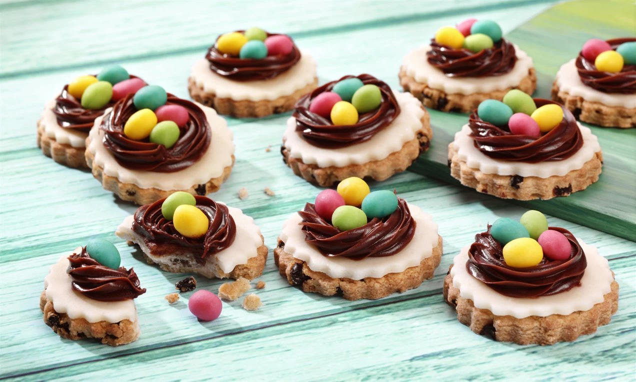 Sugar and Spice Easter Nest Biscuits