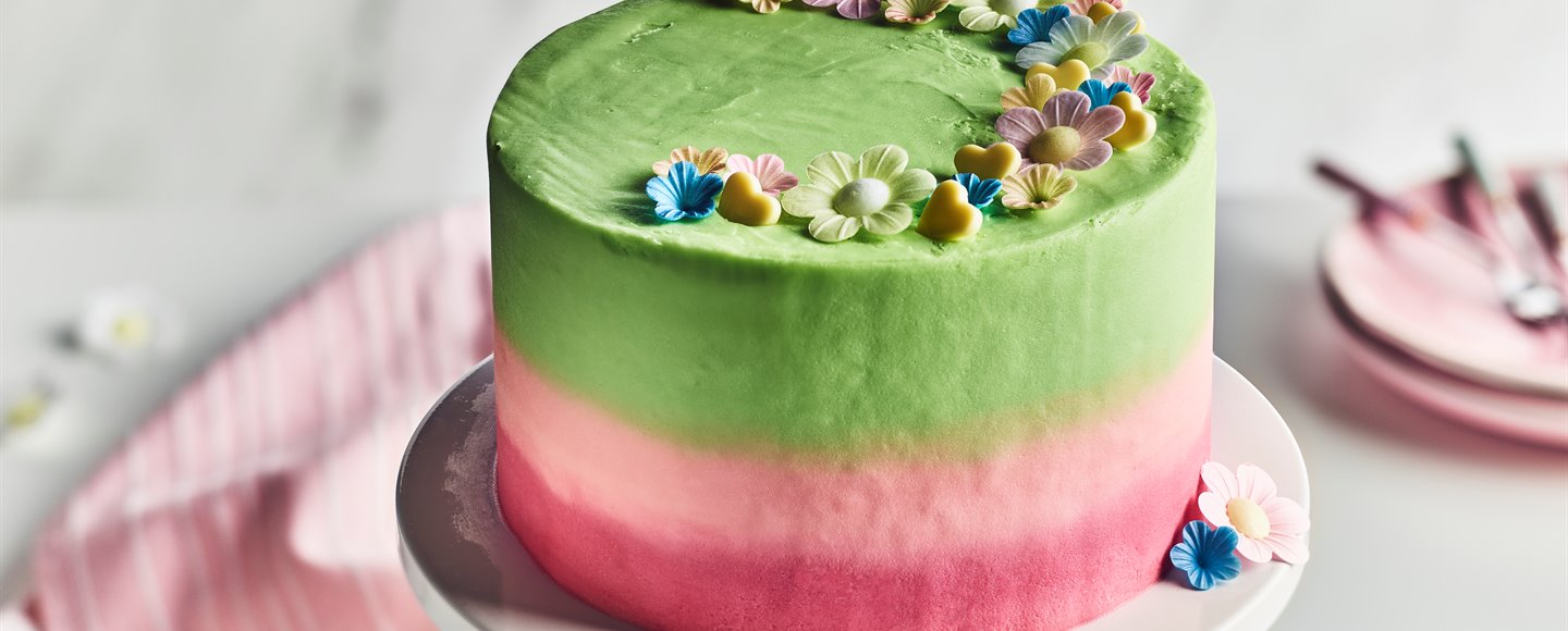 Floral Ombre Cake Recipe | Dr. Oetker