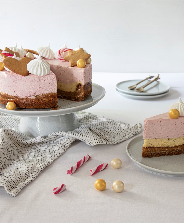 Triple Heart Attack Christmas Cheesecake