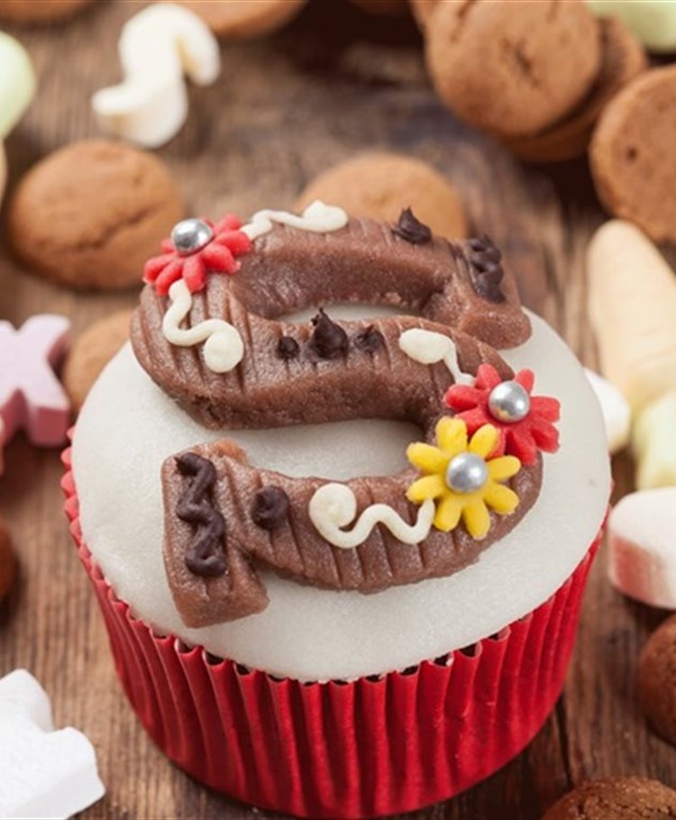 Sinterklaas cupcakes Chocoladeletter