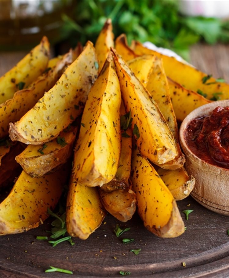 Crispy Fried Potato Wedges