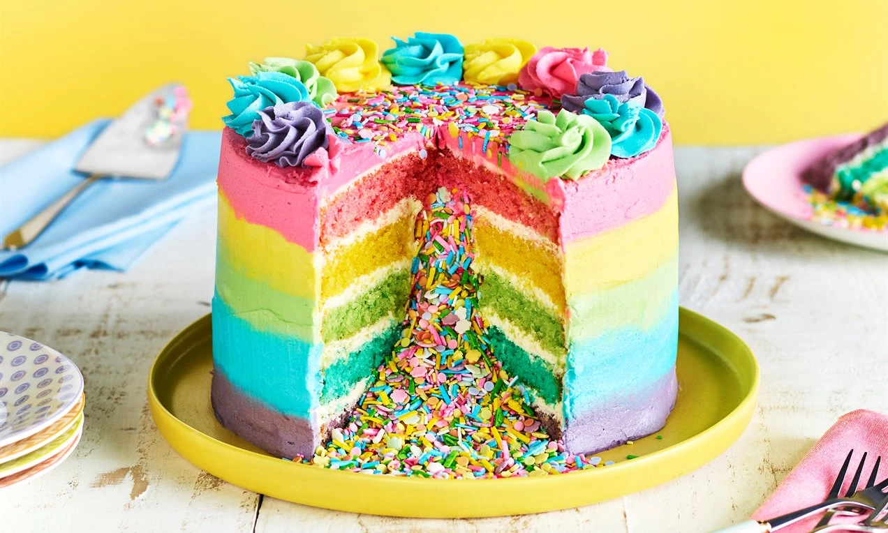 Rainbow Sprinkle Pinata Cake
