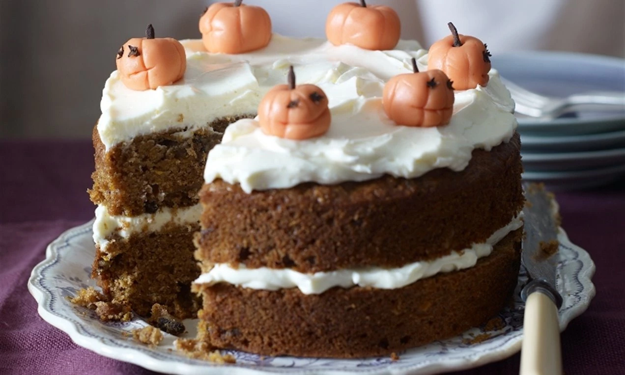 Easy Halloween Pumpkin Cake Recipe