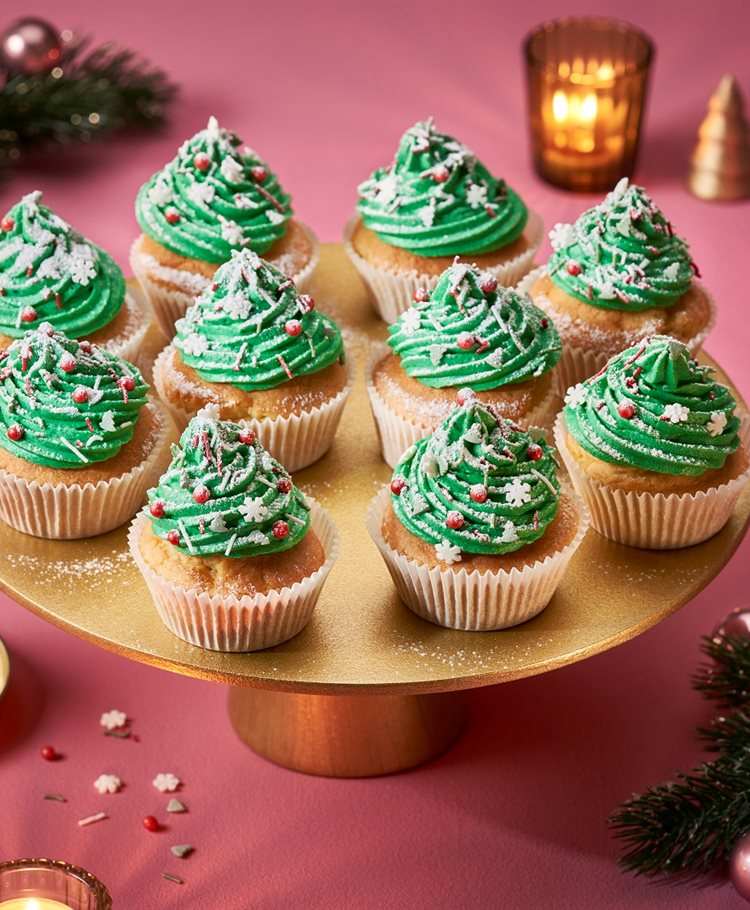 Kerstboom muffin