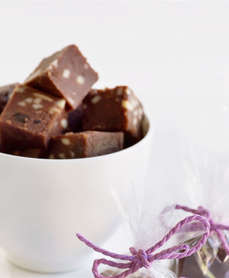 Chokolade-lakrids fudge