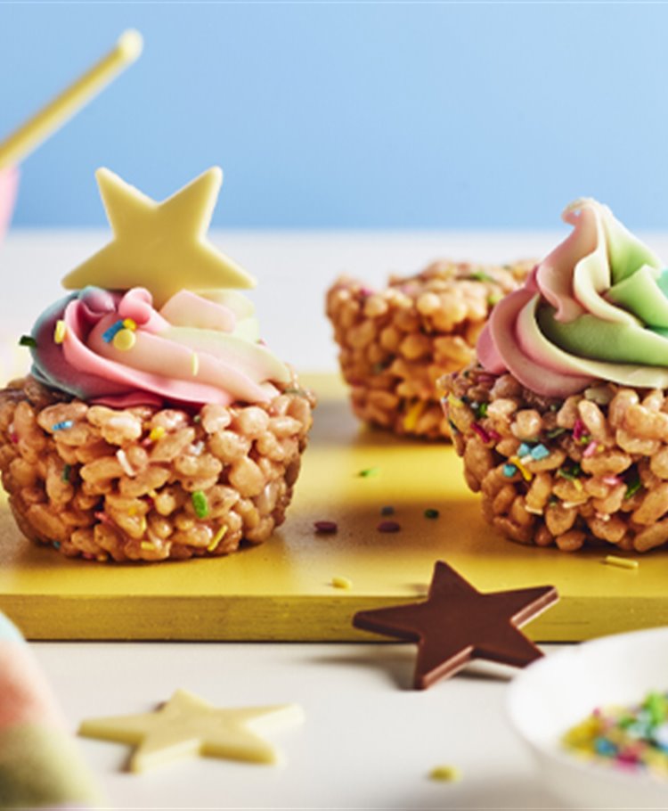 Marshmallow Crispy Cupcakes Recipe Dr. Oetker