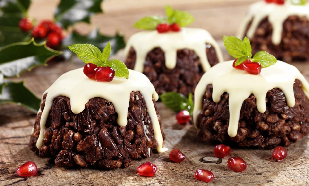 Christmas Chocolate Pudding Crispies