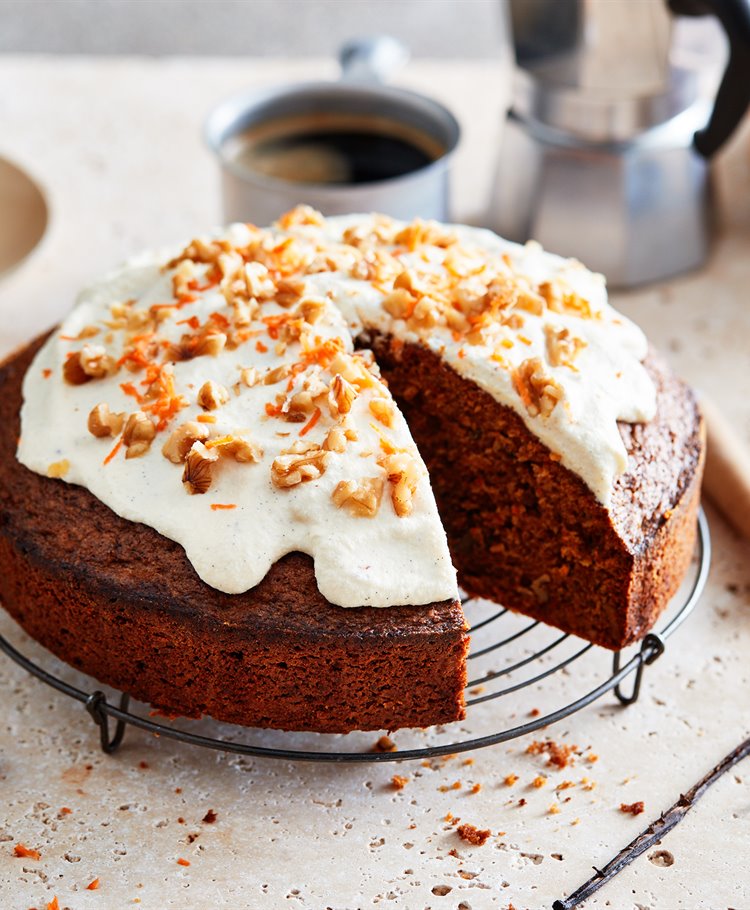 Carrot Cake met mascarpone-vanillefrosting