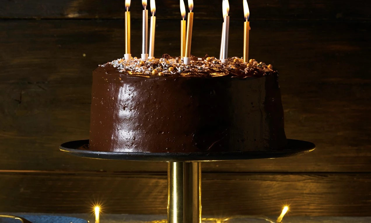 Chocolate Buttercream Birthday Cake
