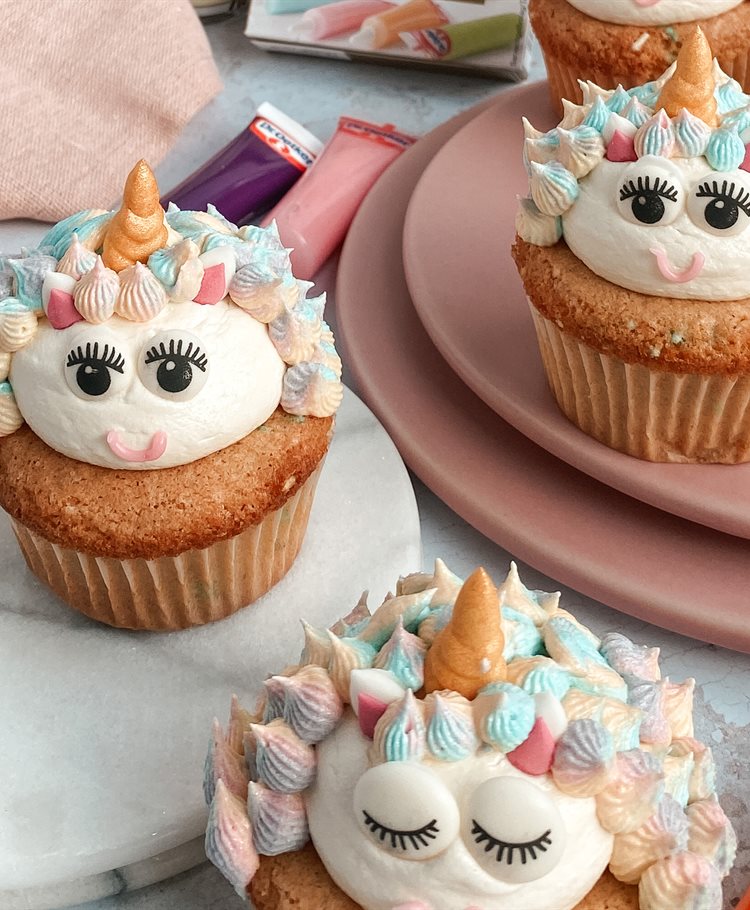 Glutenfrie Unicorn Cupcakes