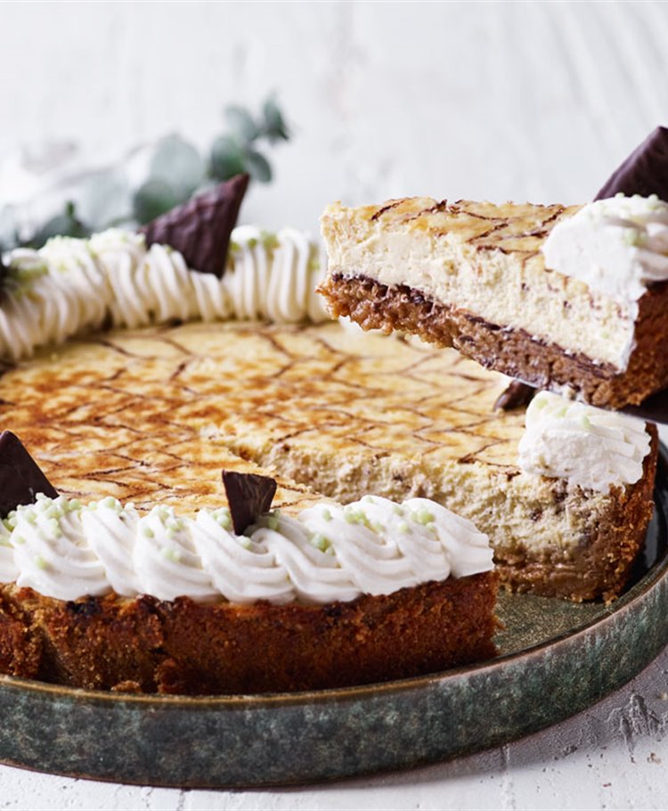 Bagt pebermynte cheesecake med After Eight®