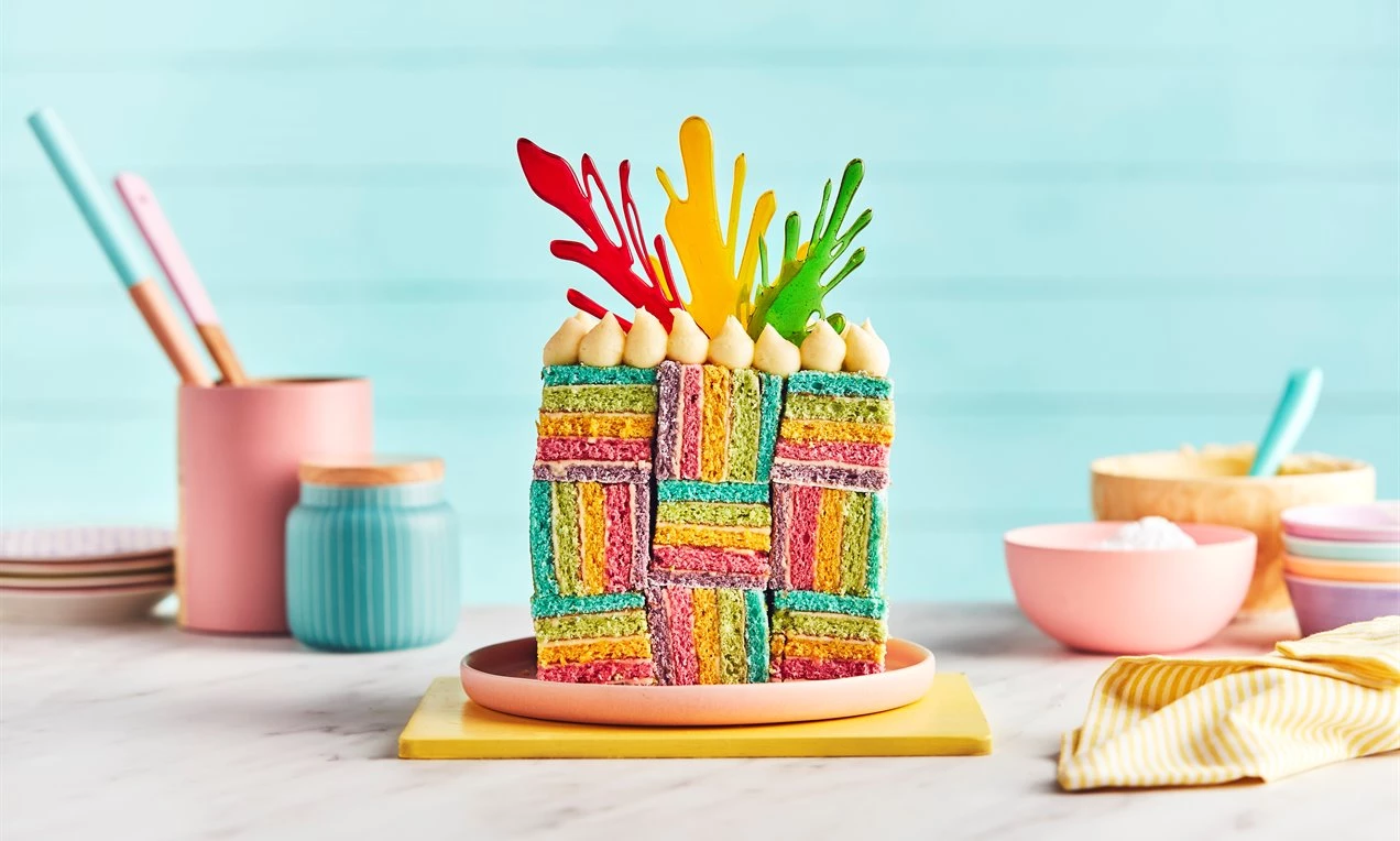 Rainbow Carnival Cake