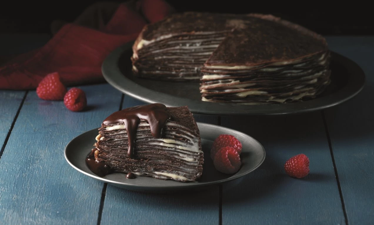 Chocolate Pancake Layer Cake