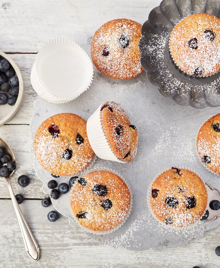 Blåbærmuffins - uten gluten og laktose